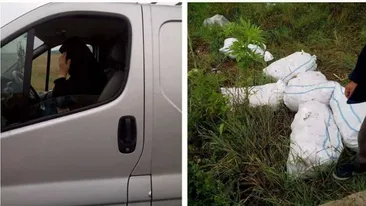 VIDEO. Călugăriță din Prahova, filmată când abandona mai mulți câini pe un câmp