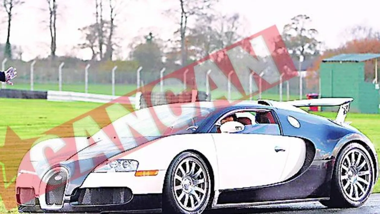Cristiano Ronaldo a intrecut un Bugatti Veyron