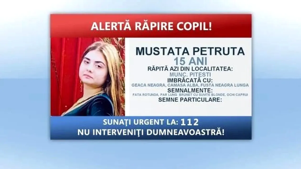 Răpită de pe stradă! O fată de 15 ani a fost luată cu forța de trei indivizi