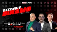 EXCLUSIV DINAMO, azi de la ora 18.00. Omul care a scos-o pe Dinamo din insolvență vine în emisiune! Toate culisele luptei și detalii de la întâlnirea de azi, decisivă pentru club, unde se alege noua conducere!