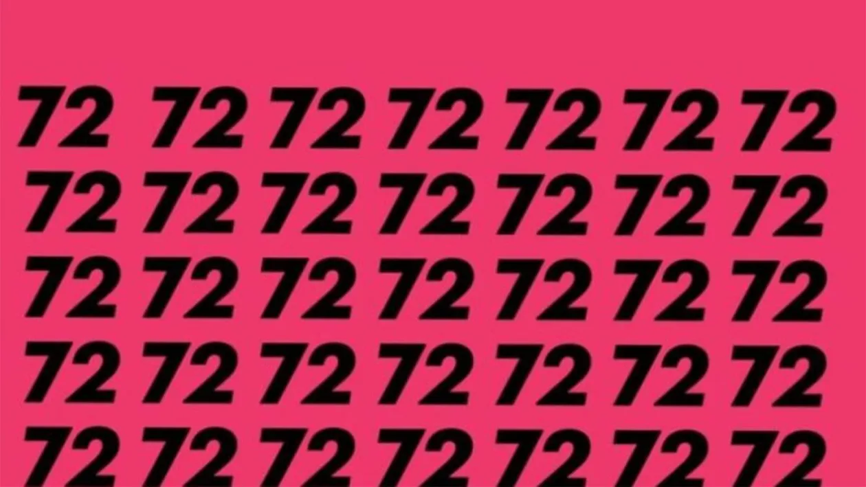 Iluzie optică virală | Identificați numărul 27 ascuns printre 72