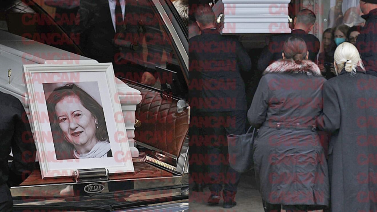 Apariția care a atras toate atenția la priveghiul Mioarei Roman. Fiica ei, Oana Roman, l-a așteptat în poarta bisericii