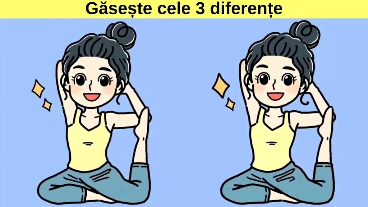 Jocul diferențelor | Vezi ce e ciudat la fata asta, în ambele imagini, în 15 secunde?