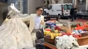 Amenzi colosale pentru un alai de nuntași din Buzești, după ce a paralizat traficul! S-au dus la mireasă cu un Rolls Royce decapotabil. VIDEO