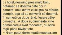 Bancul de weekend: „Patru prieteni își petrec vacanța împreună”