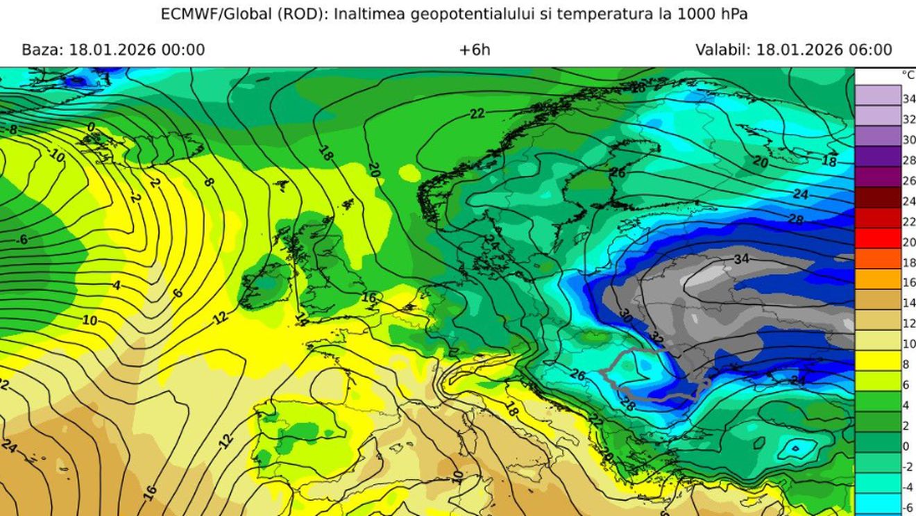Fenomen meteo rar deasupra României! Ciocnirea acestor doi „coloși” va duce la înăsprirea gerului și ninsori abundente: zonele vizate