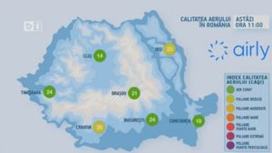 Cât de poluat este aerul în România? B1 TV, o rubrică zilnică despre calitatea aerului din București și din principalele orașe ale țării