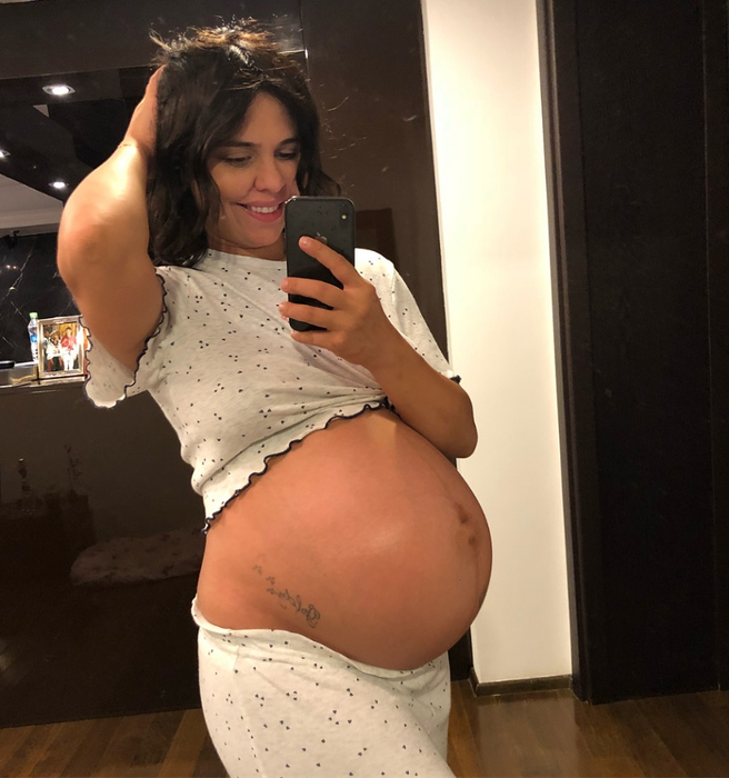 Andreea Popescu a născut! Prima poză cu bebelușul fostei dansatoare a Deliei