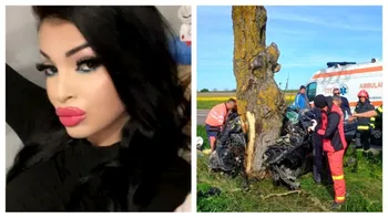 Tragedie pe DN38. O tânără de 21 de ani a murit după ce a intrat într-un copac
