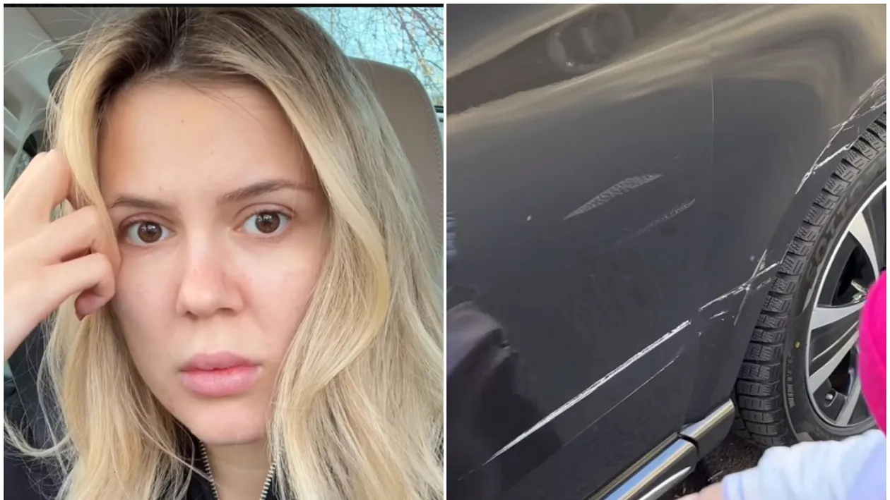„Sunt în șoc!” Emily Burghelea a făcut accident, cu fata sa în mașină
