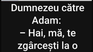 Bancul sfârșitului de săptămână | Dumnezeu, Adam și coasta