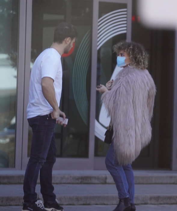 Dima Trofim și Alexia Talavutis, la sediul Antenelor (Foto: CANCAN.RO)