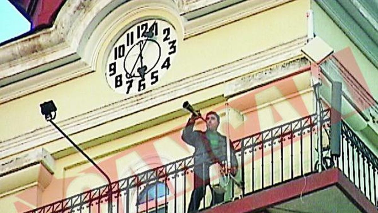 Ora exacta anuntata cu goarna