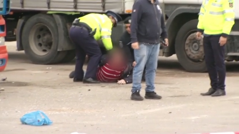 Şofer de TIR în stare de șoc, după accidentul de la Jilava. Sursa foto: observator.tv