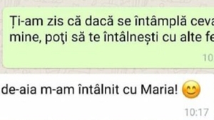 BANC | ”Ți-am zis că dacă se întâmplă ceva cu mine, poți să te întâlnești cu alte femei”- ”Păi, de aia m-am întâlnit cu Maria”
