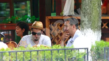 Smiley, intalnire de taina cu Lucian Mitrea la o terasa din Herastrau