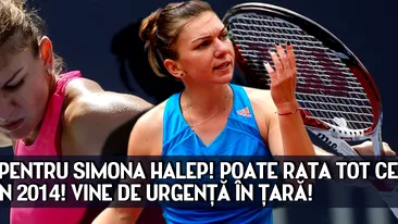 Drama pentru Simona Halep! Poate rata tot ce a reusit in 2014! Vine de urgenta in tara