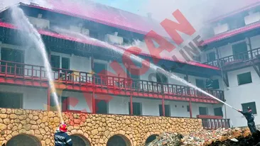 Hotelul lui Copos a luat foc