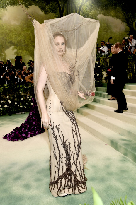 Lana Del Rey attends The Metropolitan Museum of Art's Costume Institute benefit gala celebrating the opening of the "Sleeping Beauties: Reawakening Fashion" exhibition on Monday, May 6, 2024, in New York.,Image: 870899679, License: Rights-managed, Restrictions: This content is intended for editorial use only. For other uses, additional clearances may be required., Model Release: no, Pictured: Lana Del Rey