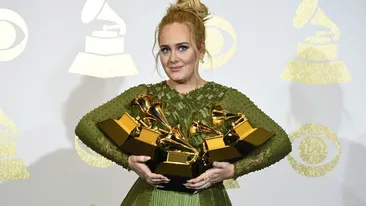 Celebra cântăreaţă ADELE a stabilit un nou record! Iată ce s-a întâmplat la Premiile Grammy