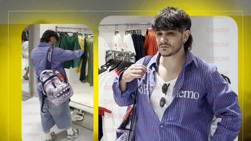 Vlad Drăgulin a fost înconjurat de tentații, dar cardul a rămas neatins. Malone din „Băieți de oraș” a luat la verificat magazinele din mall!