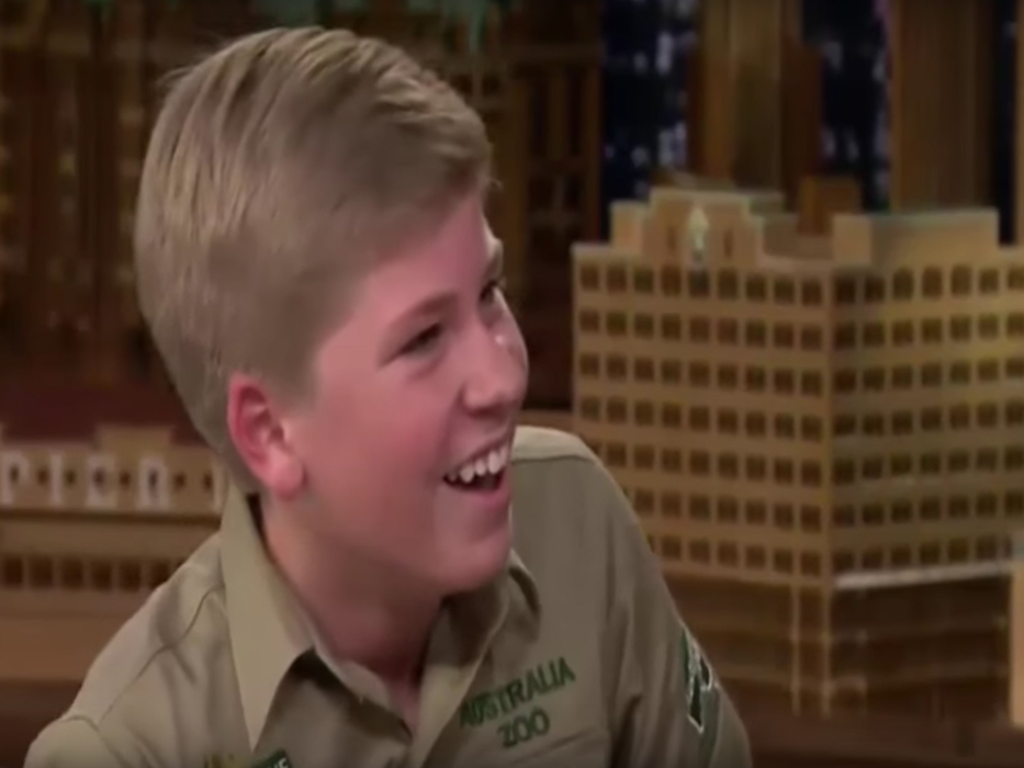 Robert Irwin seamănă izbitor de mult cu tatăl său, Steve Irwin