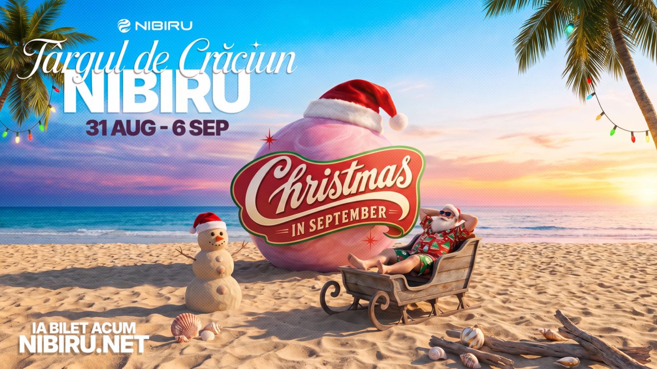 NIBIRU aduce primul Christmas in September pe litoralul românesc și prelungește vara până pe 6 septembrie