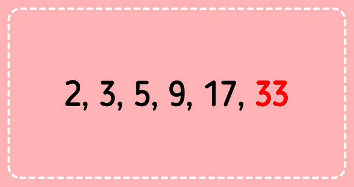 IQ test cu 10 întrebări | Prima: Ce număr urmează în seria 2, 3, 5, 9, 17?