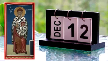Calendar ortodox 12 decembrie, ora 12 – Hotarul nevăzut al lumii. Ziua în care fiara se ridică, iar Sf. Spiridon pleacă la drum