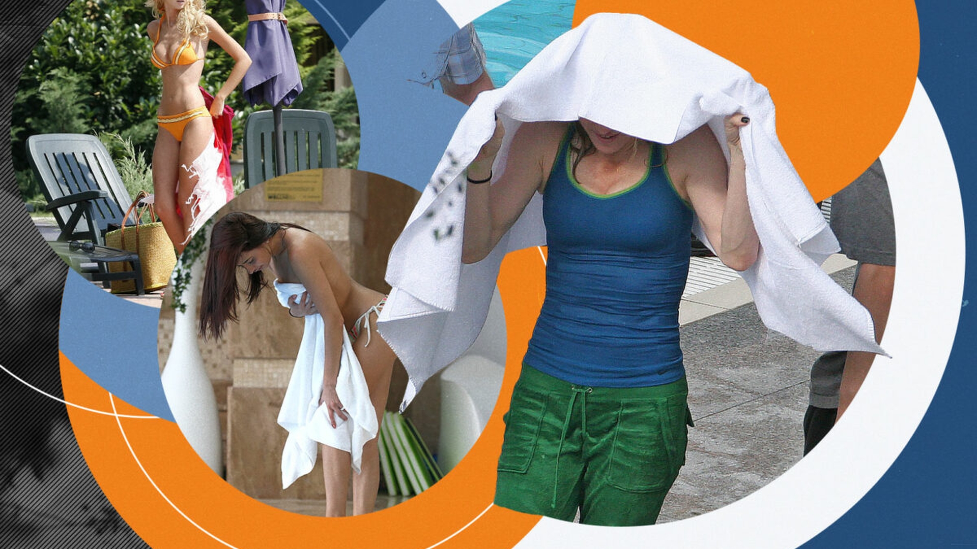 TOP 25 vedete care s-au ascuns sub prosopel. Madonna a făcut spectacol la piscină, iar apoi...
