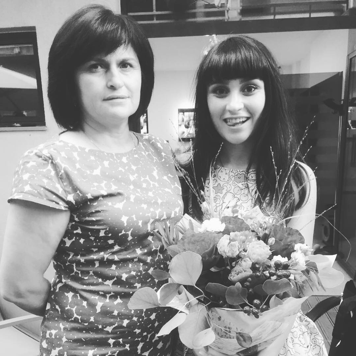 Irina Rimes împreună cu mama sa