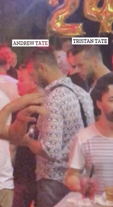 Frații Tate au cumpărat trei sticle de Moet la Freddo