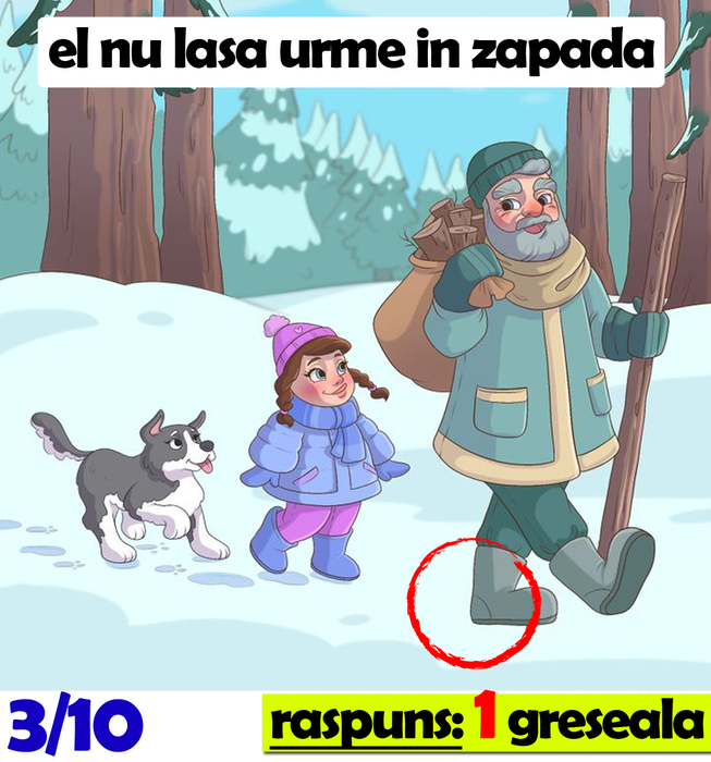 Test IQ cu 10 întrebări | Câte greșeli vezi în aceste imagini? Doar 19 din 100 răspund corect