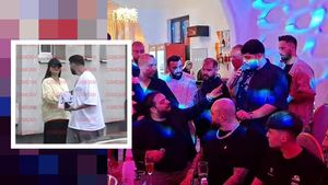 Florin Salam și viitorul ”ginere” au ”udat” divorțul lui Betty! În timp ce fiica pregătea actele pentru notar, ei petreceau până dimineața sub o ploaie de bani