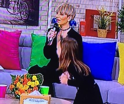 Giulia, împreună cu fiica ei