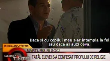 VIDEO Dialogul incredibil dintre proful de religie si tatal elevei violate: Eu cu Daiana nu am avut o relatie sexuala, ea a facut o obsesie pentru mine / Dar de ce ar minti? Tu imi vei spune mie adevarul!