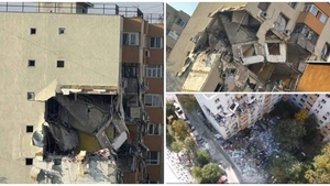 Urmările exploziei din cartierul Rahova! Deflagrația a distrus tot. Imagini din dronă 