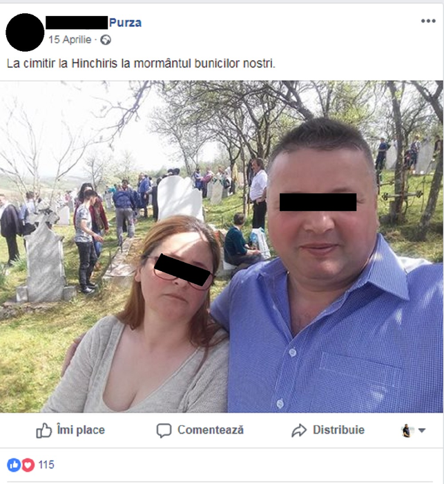 Selfie în cimitir! Povestea șocantă din spatele acestei fotografii făcută celebră de Codin Maticiuc