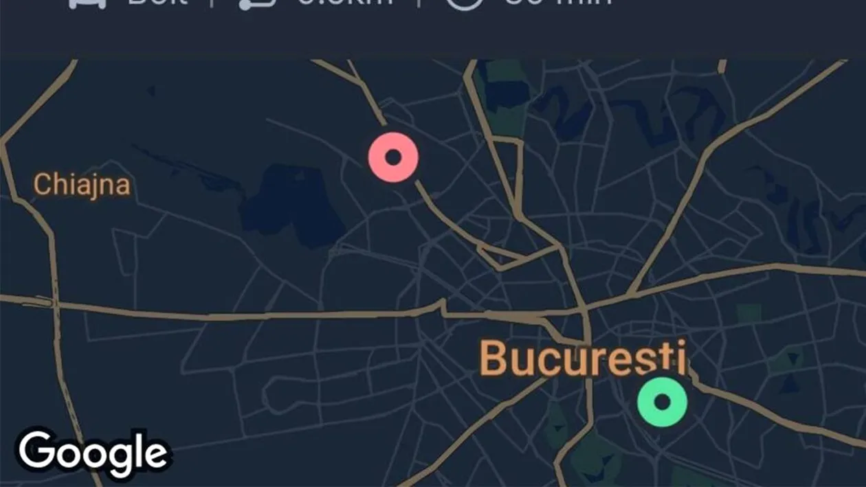 Mai rar așa ceva! Cât a plătit un client Bolt pentru o cursă de 45 de minute în București