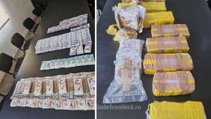 Vameșii din Giurgiu, surprinși în miez de zi. Doi bărbați au încercat să iasă din România cu 480.000 de lire sterline, ascunse în portbagajul mașinii