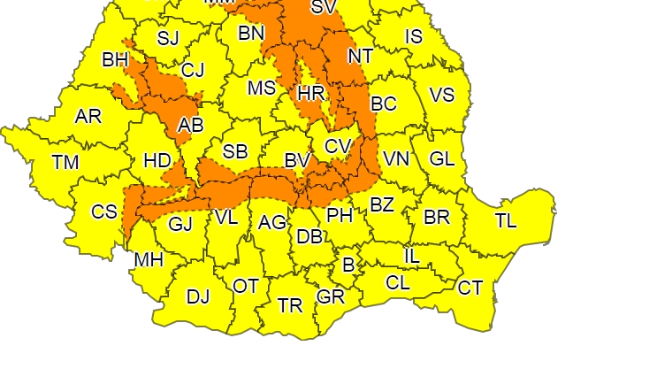 Alertă ANM! Meteorologii vin cu vești proaste. Cod portocaliu și galben de viscol și intensificări ale vântului