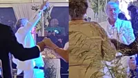 Gigi Becali, one man show la nunta lui Ianis Hagi! A făcut spectacol pe ringul de dans