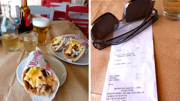 Să vezi și să nu crezi! Câți euro au plătit 3 români pe 3 gyros, o bere și o carafă de vin, într-o tavernă din Grecia