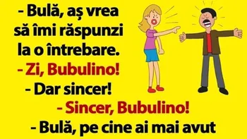 Bancul de joi | Bulă și sinceritatea conjugală