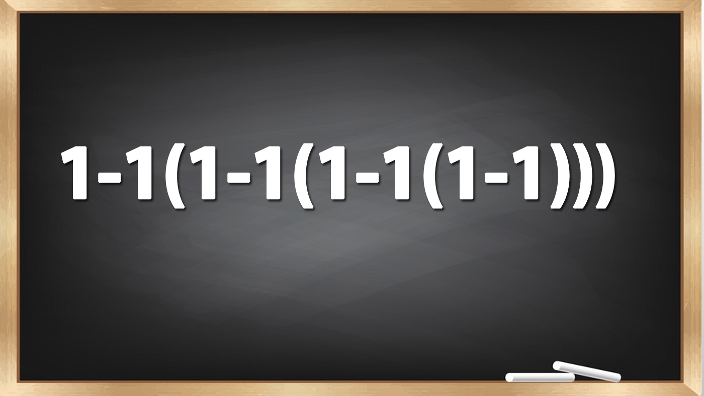 Testul de inteligență la care și geniile greșesc | Calculați 1-1(1-1(1-1(1-1)))