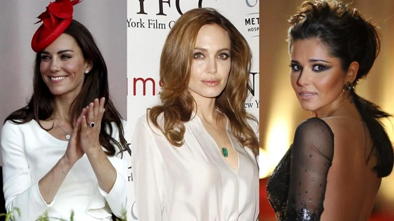 Cheryl, Kate si Angelina - cele mai dorite vedete pentru o aventura lesby