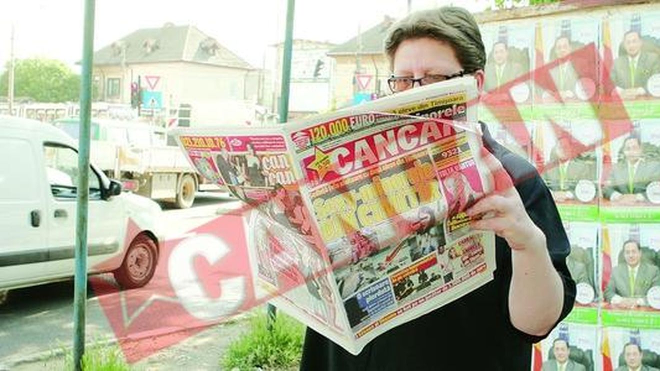 Afise PSD introduse ilegal in ziarul CANCAN