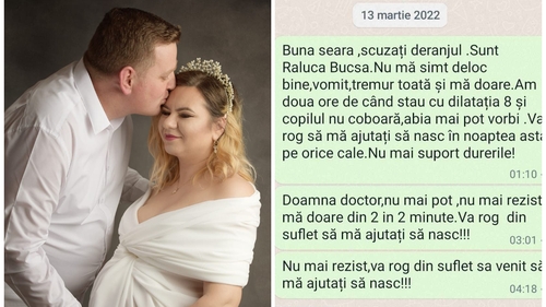 Caz tras la indigo după moartea Alexandrei, tânăra mămică din Botoșani. Raluca Bucșă s-a rugat ore în șir de medicul ei să o ajute să nască: ”Abia mai pot vorbi”