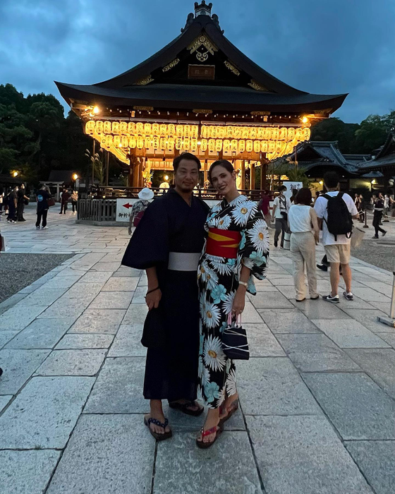 Familia Tanaka, în port tradițional japonez (Foto: Instagram)