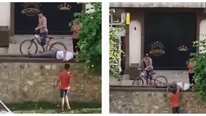 VIDEO. Cum au încercat trei adolescenți să jefuiască, în miezul zilei, un bărbat care se odihnea la umbră